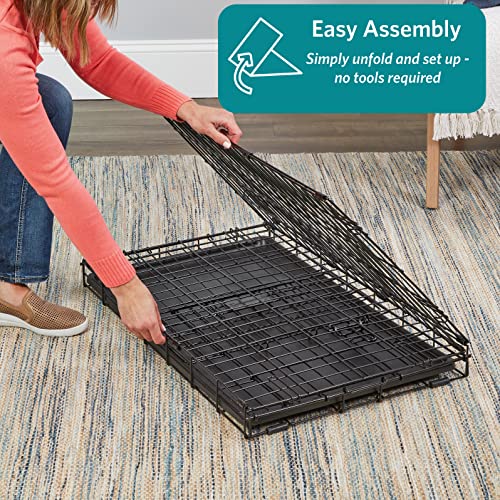 Single & Double Door Dog Crate with Leak-Proof Pan Y5235