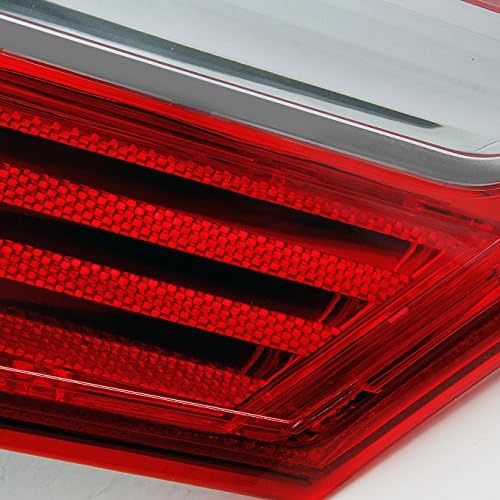 Red Clear Rear Tail Lights Pair B6227
