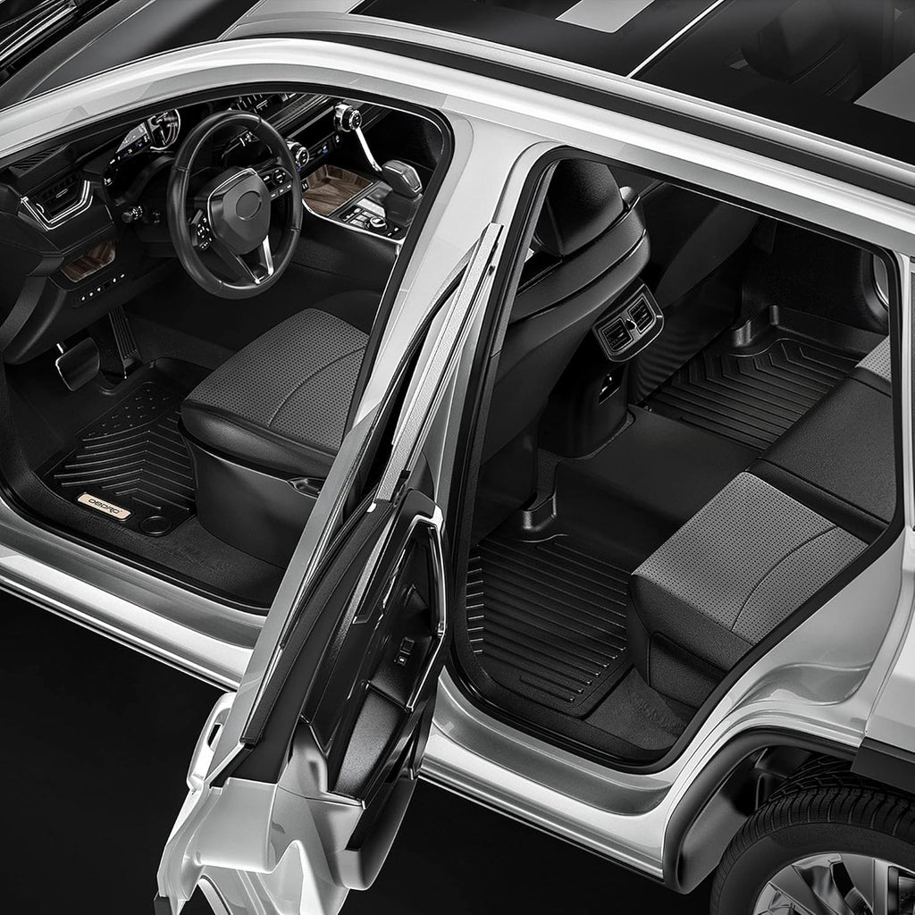 Black TPE Floor Mats Full Set Liners G7559