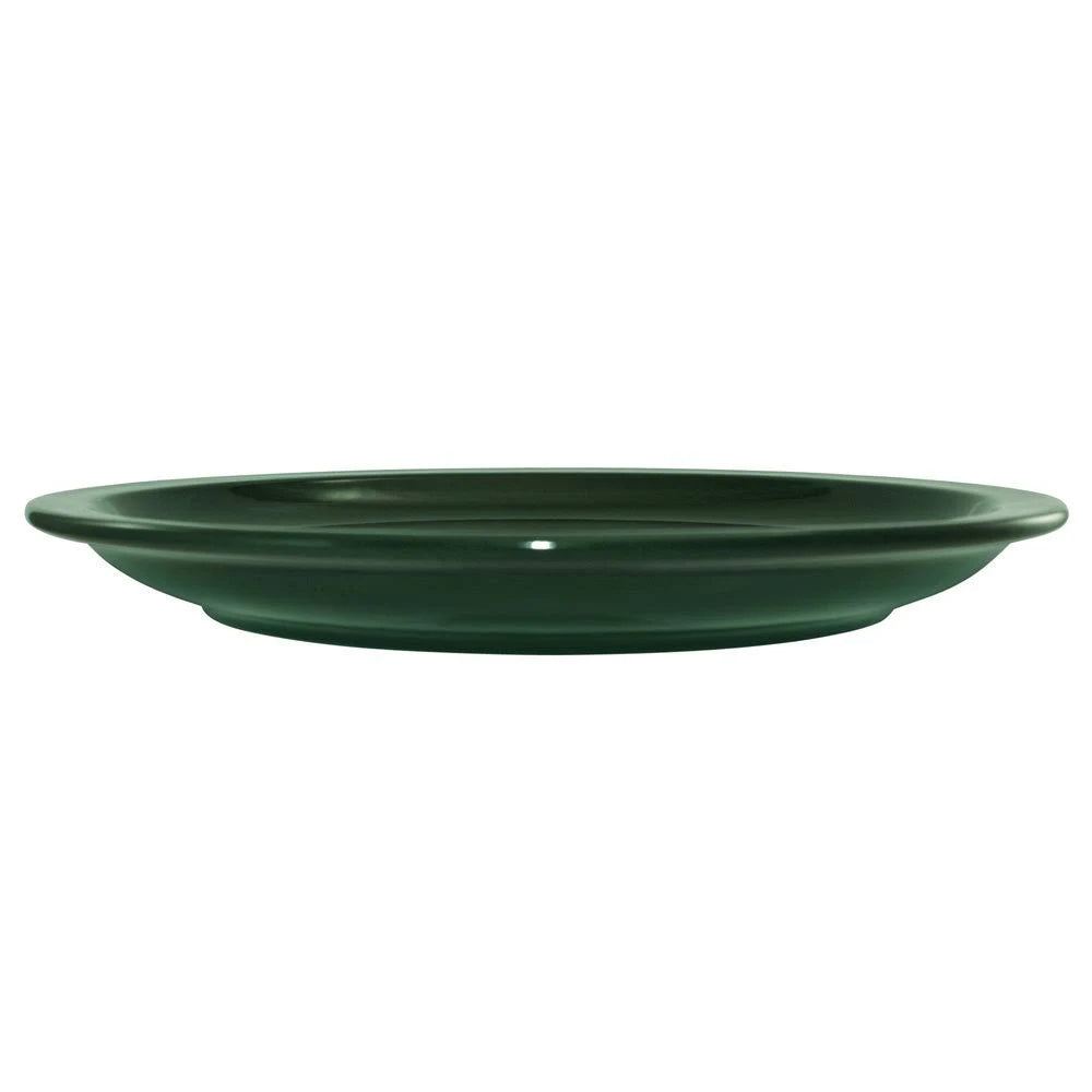Green Stoneware Narrow Rim Plate - 36/Case V1193
