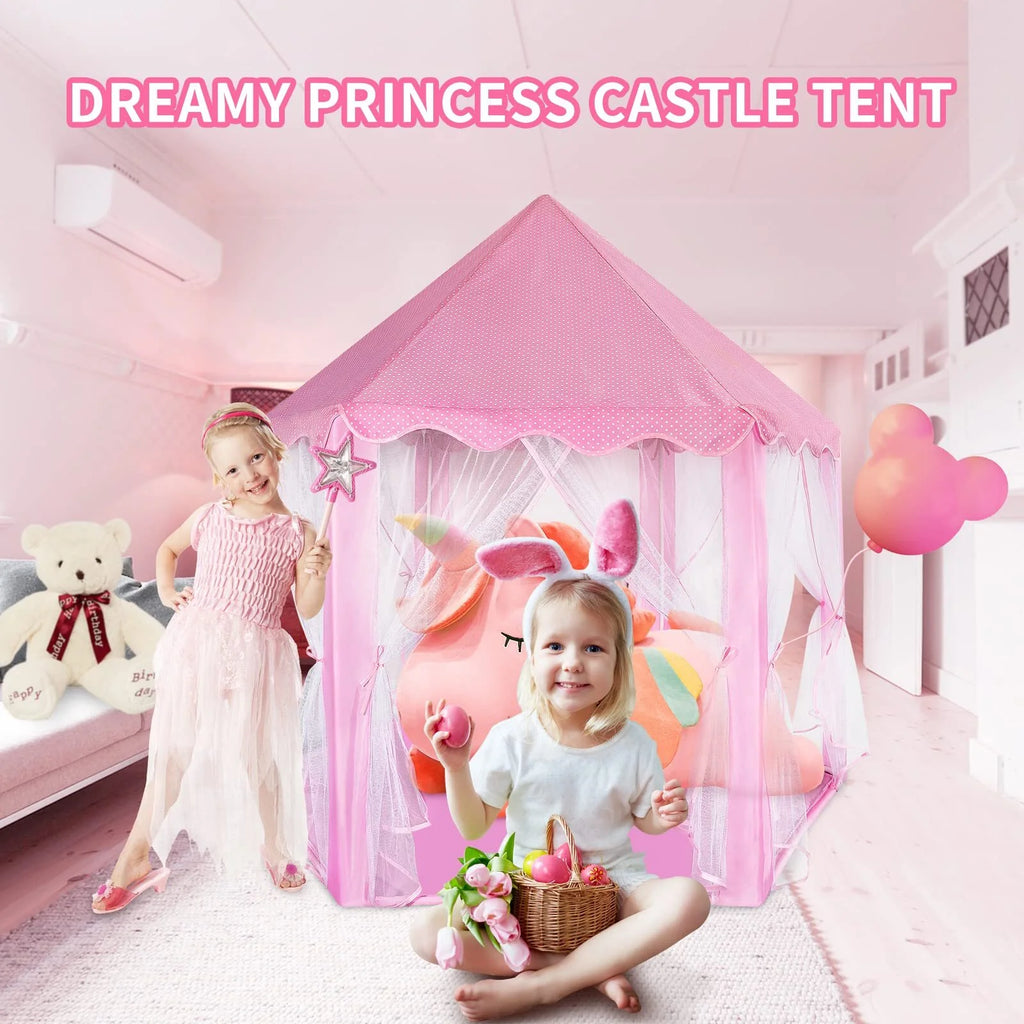 Castle Princess Tents with Lights, Kids Tents for Indoor and Outdoor Play R587964