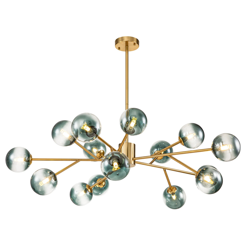15-Light Glass Bubble Chandelier B49167