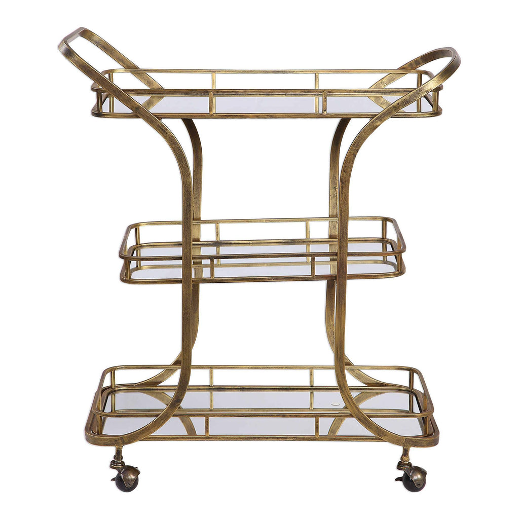Gold Serving Cart N785487