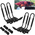 Kayak Roof Rack J-Bar Carrier Holder, Set of 4 Pack of 2 A381014