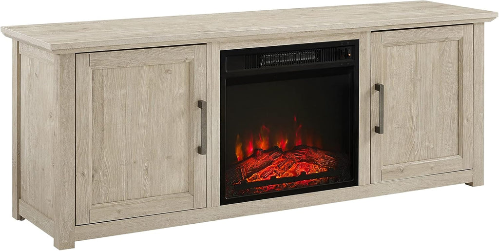 58-inch Low Profile TV Stand with Electric Fireplace L918