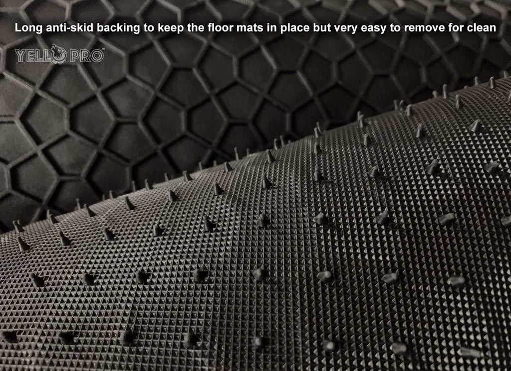 Black Rubber Trunk Mats for Tesla Model Y Y3062