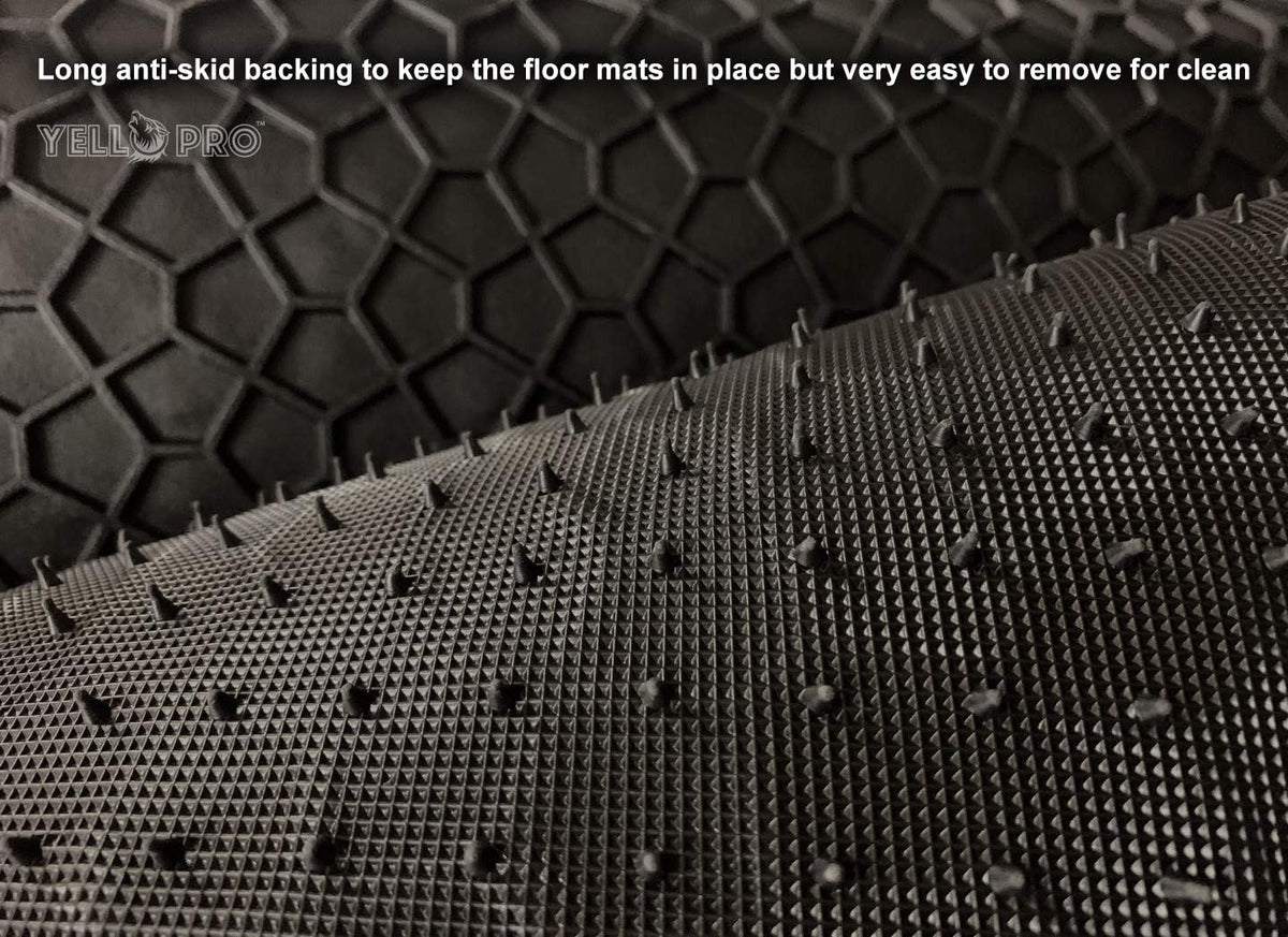 Black Rubber Trunk Mats for Tesla Model Y Y3062