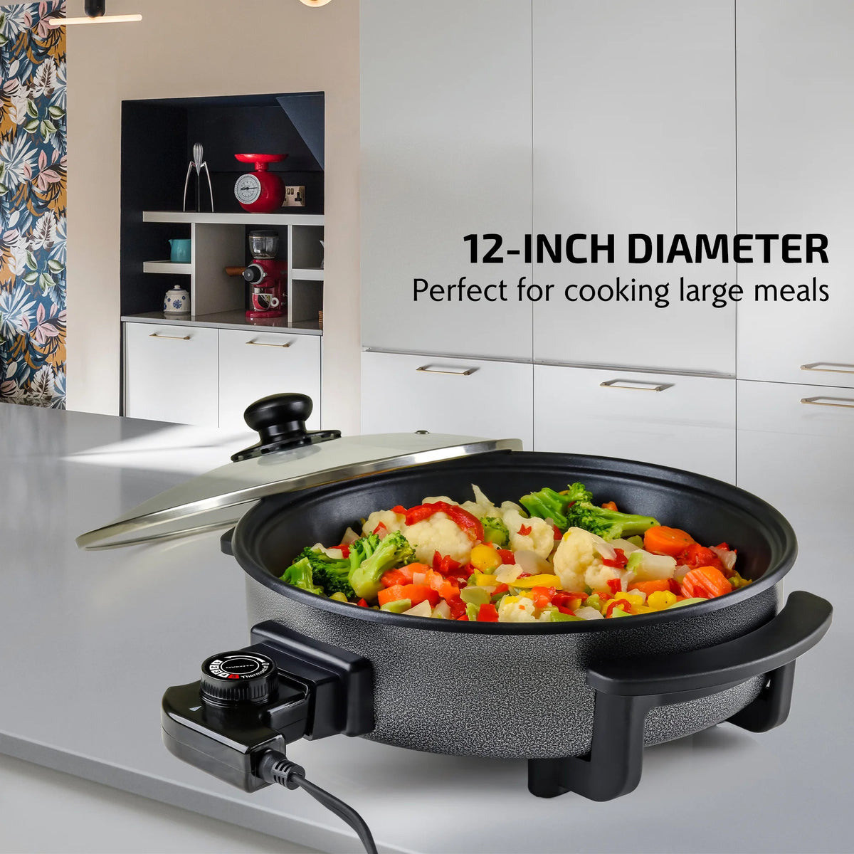 12" Round Nonstick Electric Skillet J5363