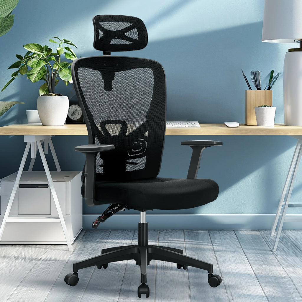 Black High Back Mesh Ergonomic Office Chair V55204