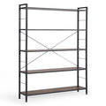5-Shelf Freestanding Bookshelf with Steel Frame W3290