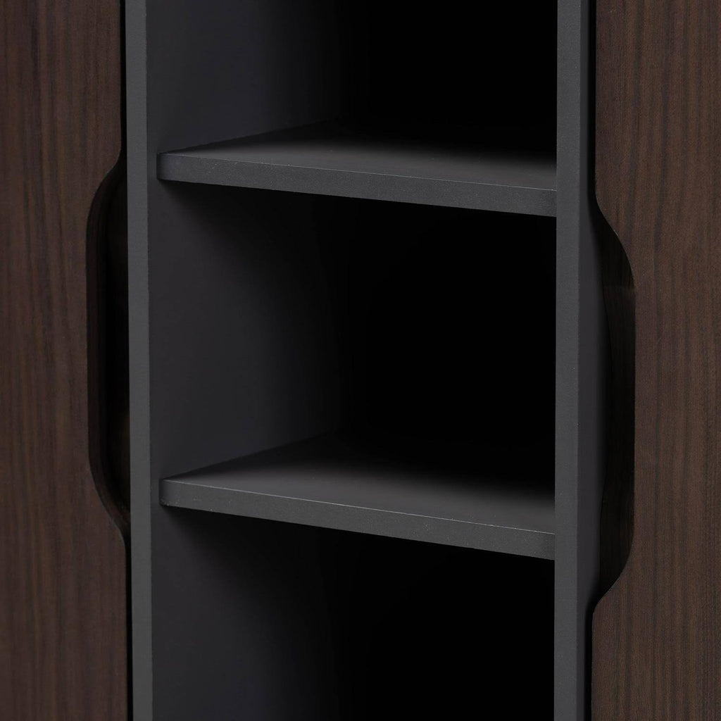 Two-Tone Dark Brown and Grey Wood Dresser L914083