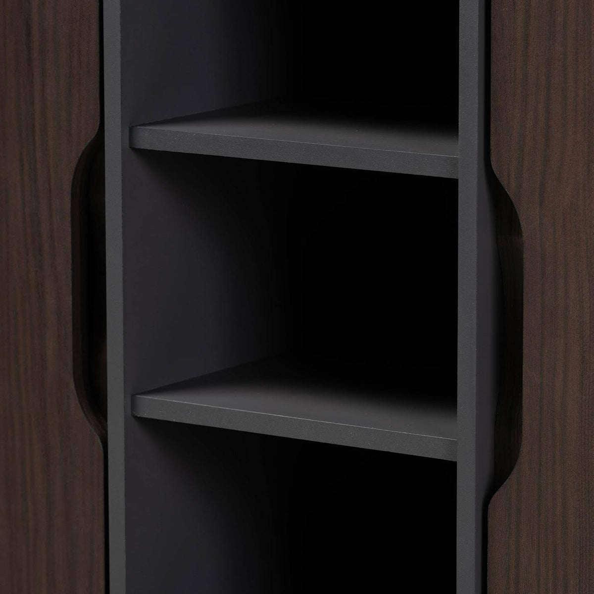 Two-Tone Dark Brown and Grey Wood Dresser L914083