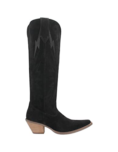 Black Knee High Casual Boots D3945