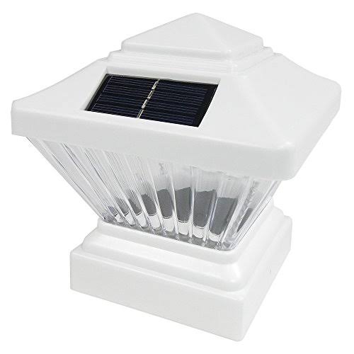 White 8 Pack Solar LED Post Deck Cap I517