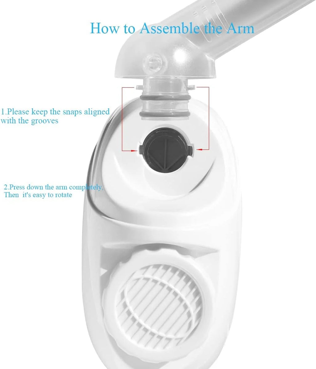 Warm Mist Facial Steamer with Adjustable Nozzle H549