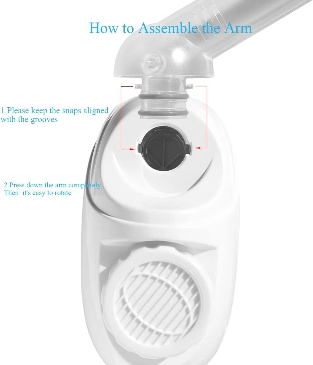 Warm Mist Facial Steamer with Adjustable Nozzle H549