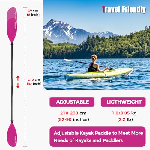 Adjustable Carbon Fiber Kayak Paddle Y2574