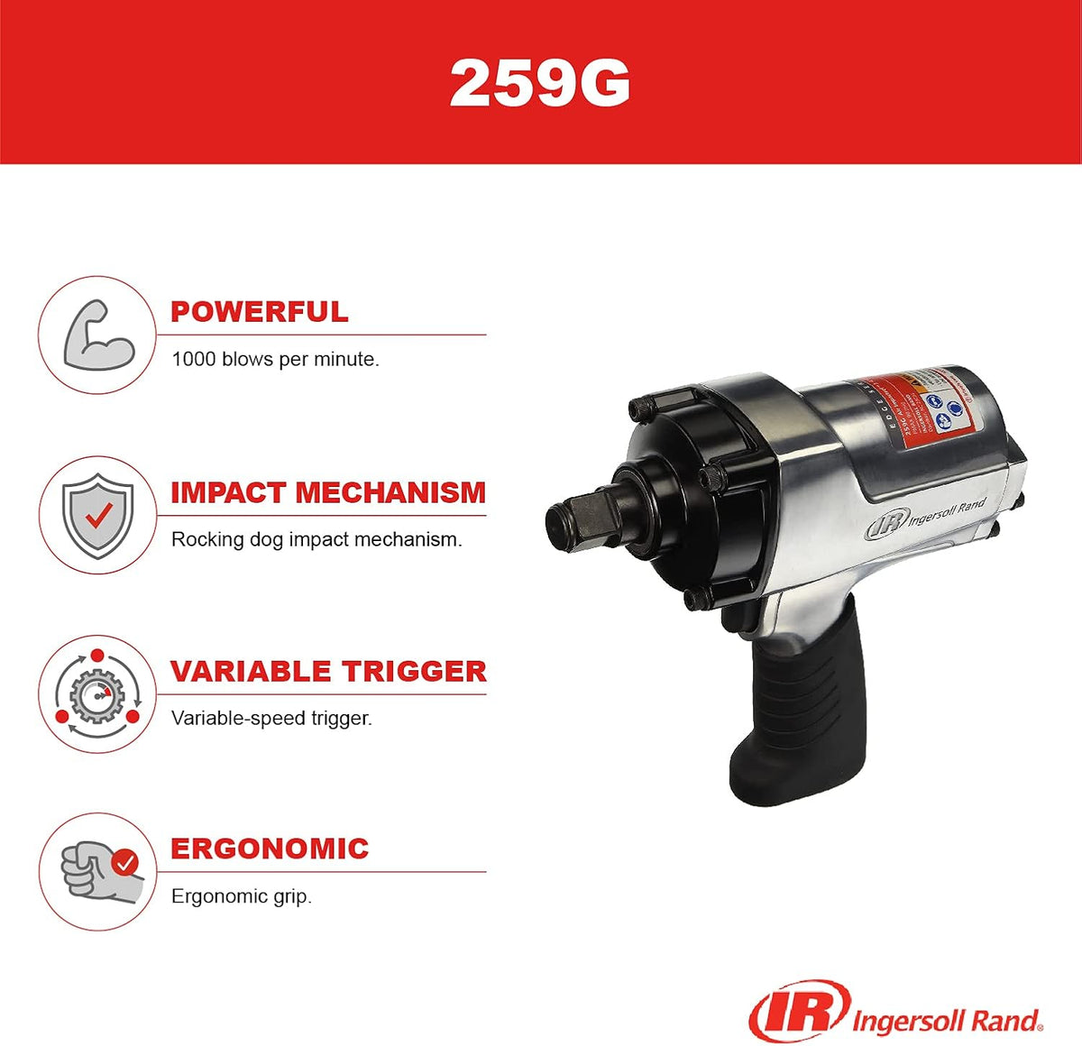 3/4" Drive Air Impact Wrench S1610