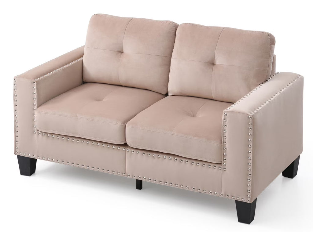 Beige Loveseat O24762