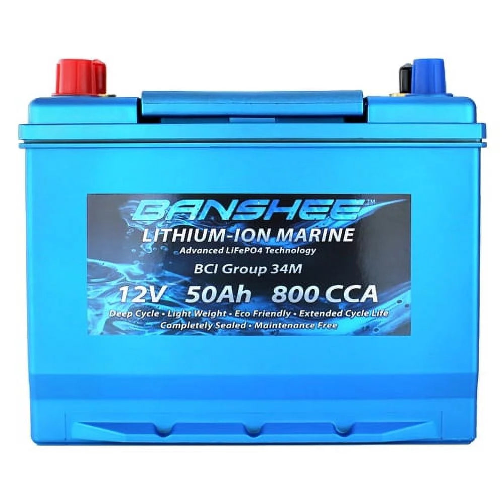 Deep Cycle Lithium-Ion RV Starting Battery Group 34 H123199