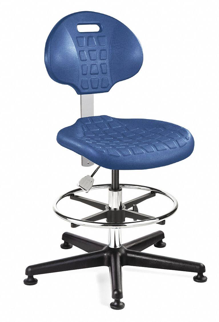 Blue Polyurethane Cleanroom Task Chair R4000