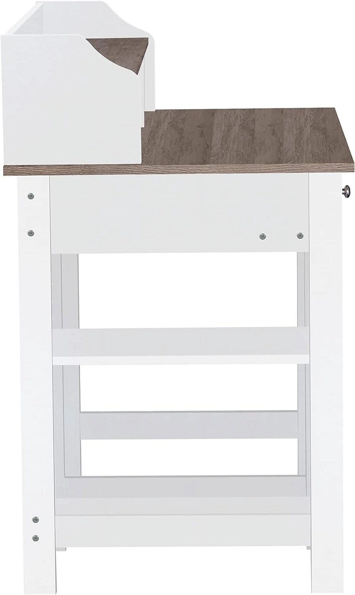 Modern Wood Writing Desk with Hutch N7332