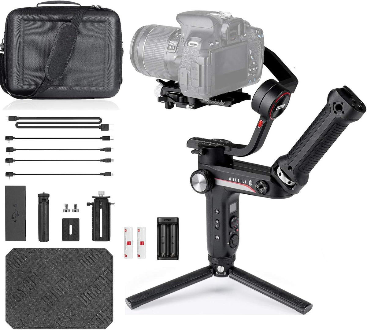 Professional 3-Axis Gimbal Stabilizer with Carrying Case Y931