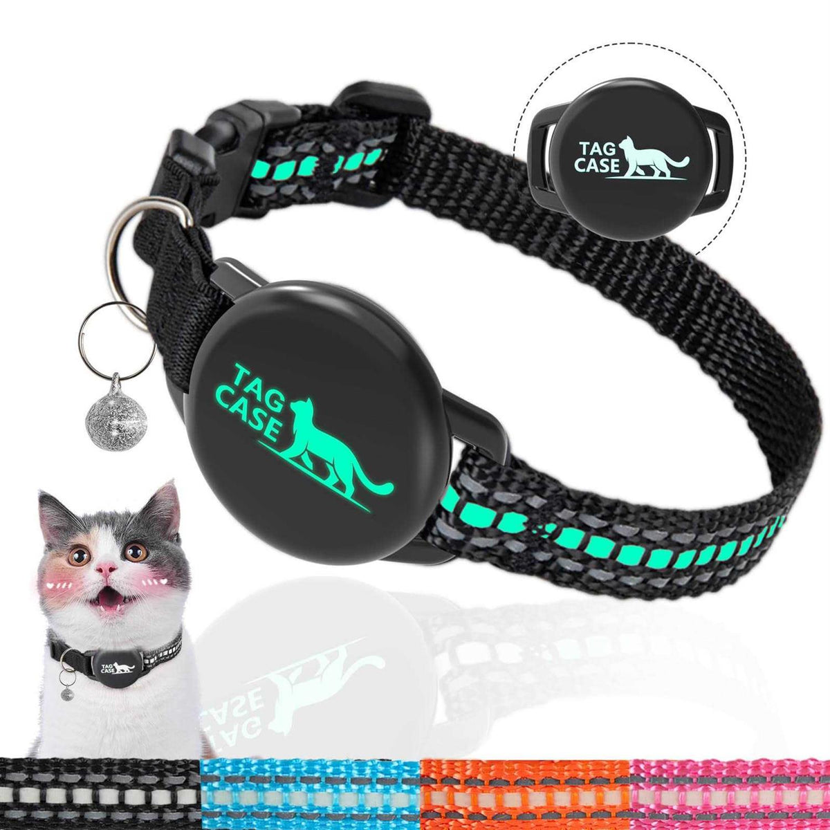 Reflective Cat Collar with Airtag Holder R5759