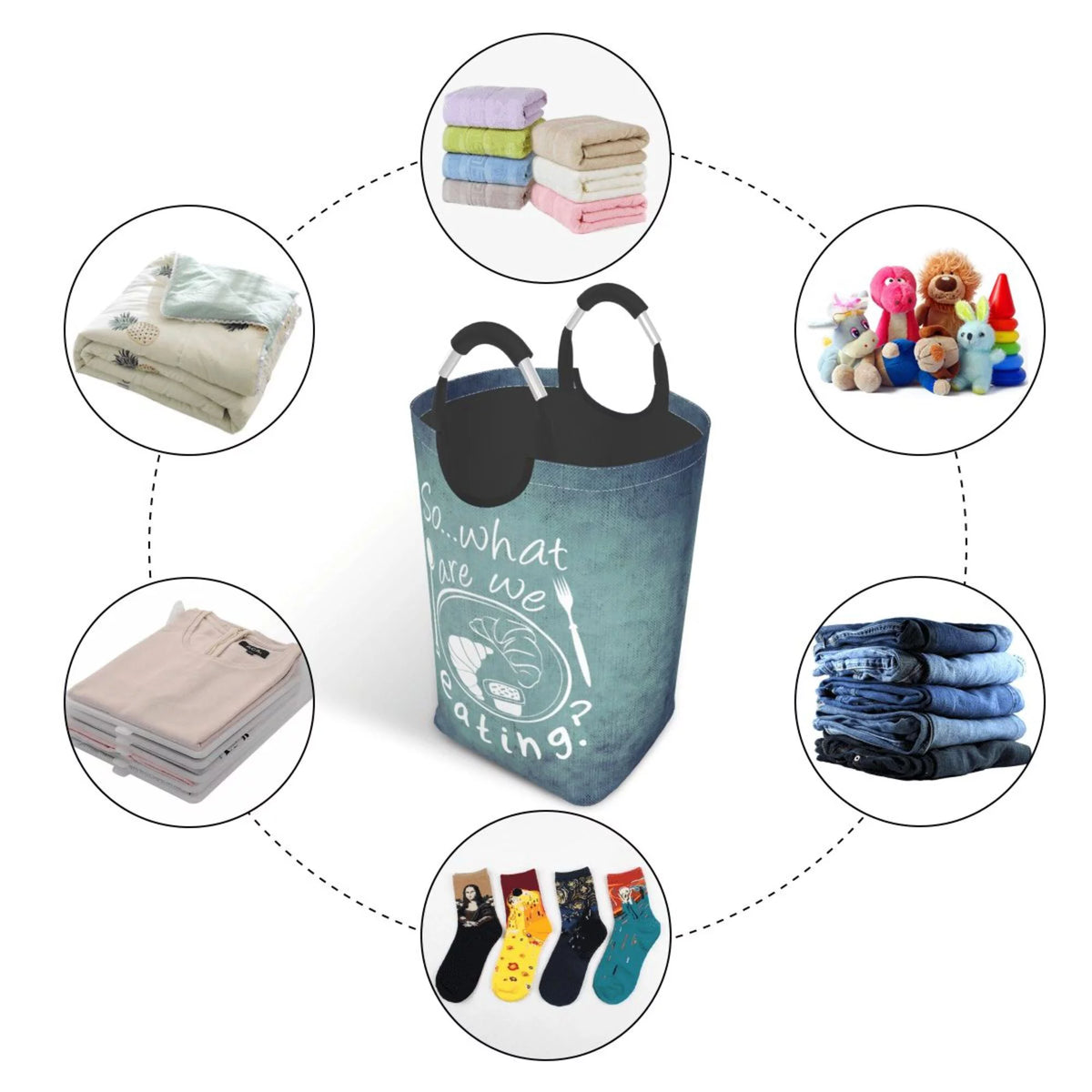 Waterproof Collapsible Laundry Hamper 50L P2786