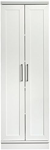 White Storage Cabinet with Door and Shelves P48947