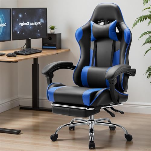 Ergonomic Computer Chair with Footrest and Lumbar Support S805707