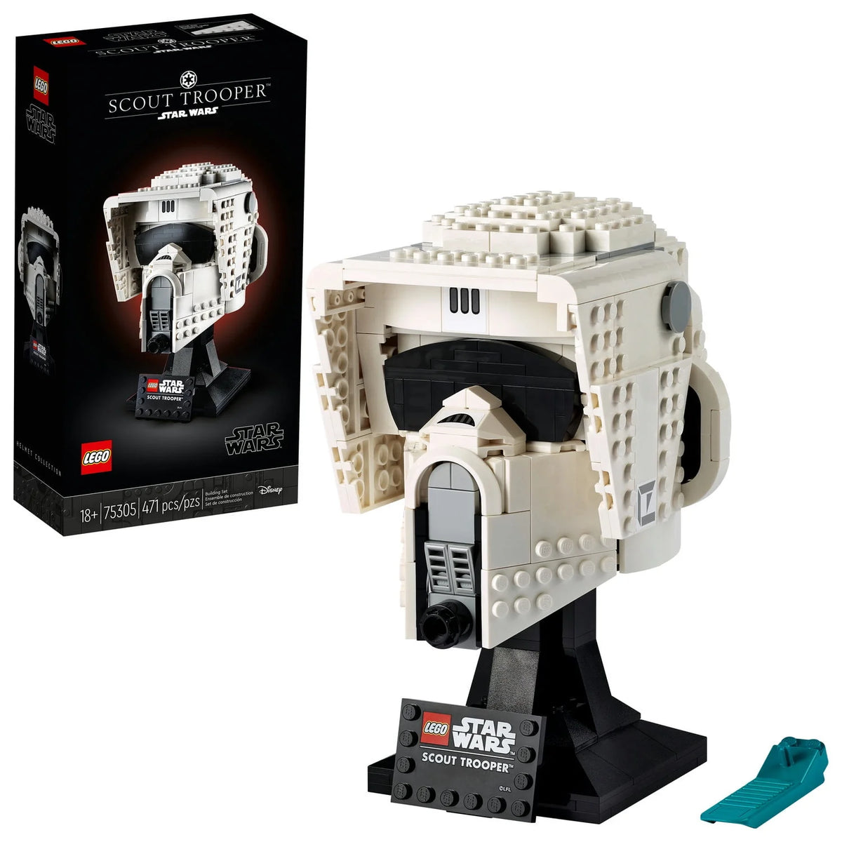 Scout Trooper Helmet 471 Pieces Building Toy S6856