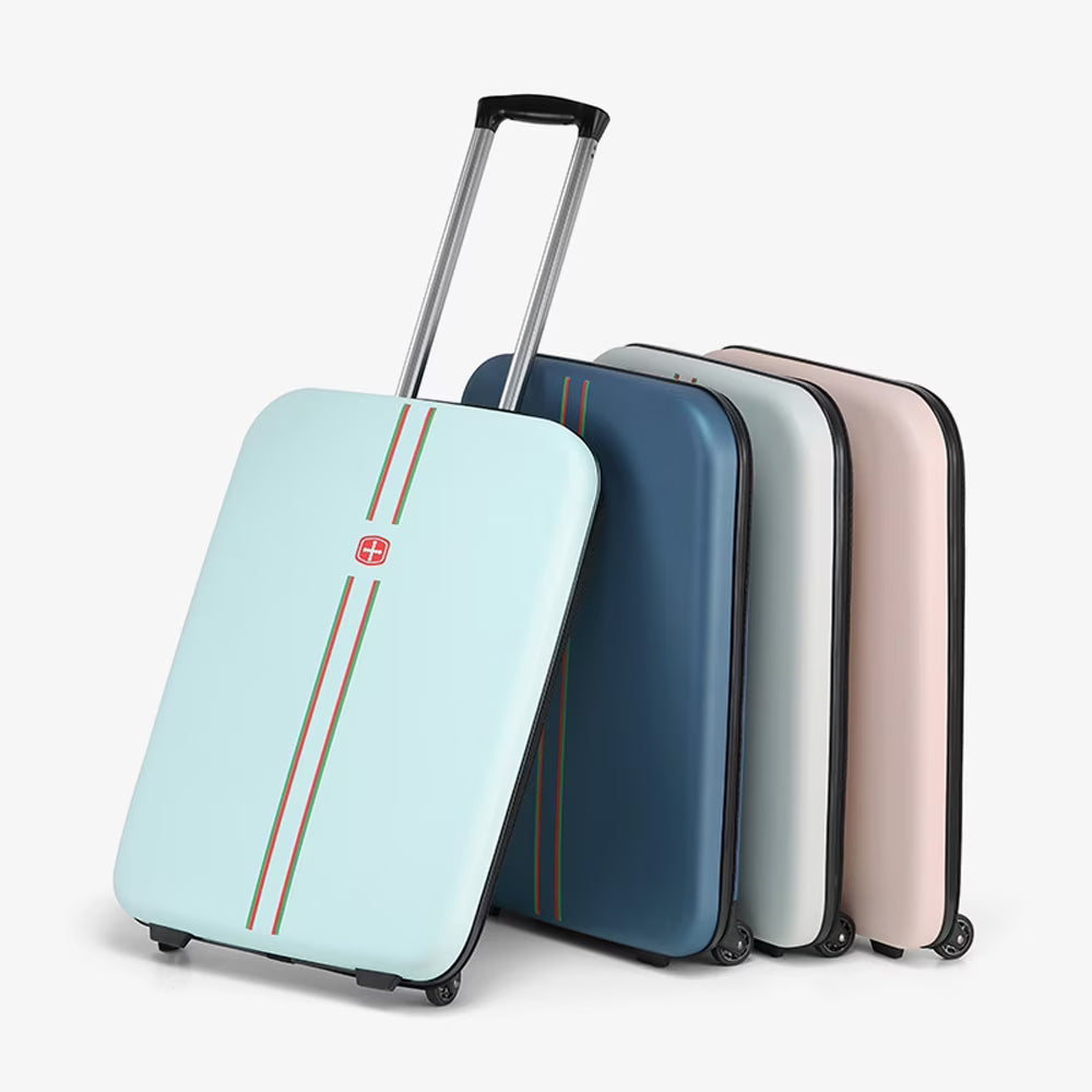 Blue 24 Inch Collapsible Suitcase H271