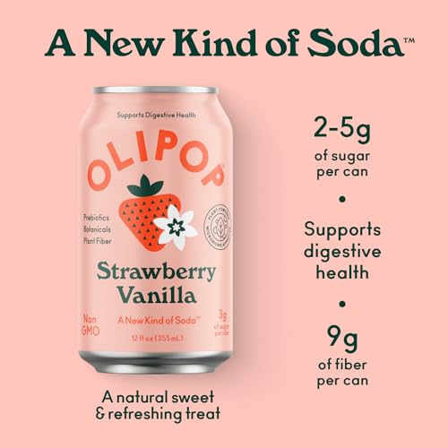 Prebiotic Soda, Peaches & Cream, 12 fl oz (12 Cans) M5001