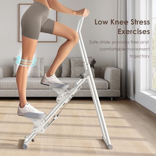 Compact Folding Stair Stepper with Adjustable Handlebar & Pedals R571