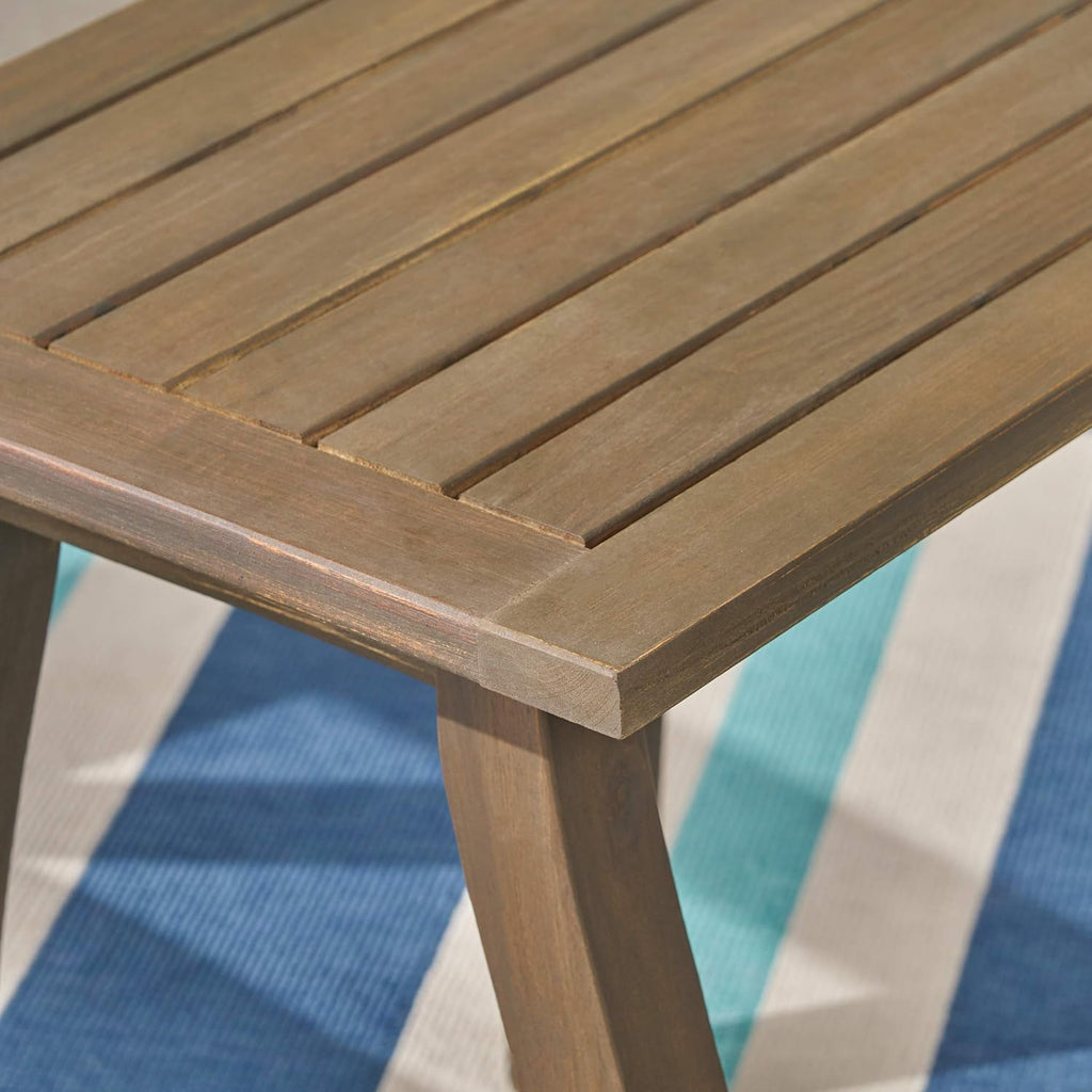 Gray Acacia Wood Accent Table Z1915
