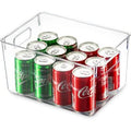 Set of 4 Clear Plastic Food Storage Bins V26934