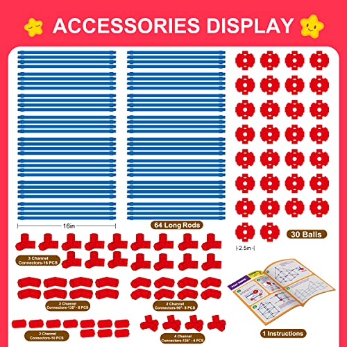 140 Pcs STEM Construction Fort Building Kit H6296