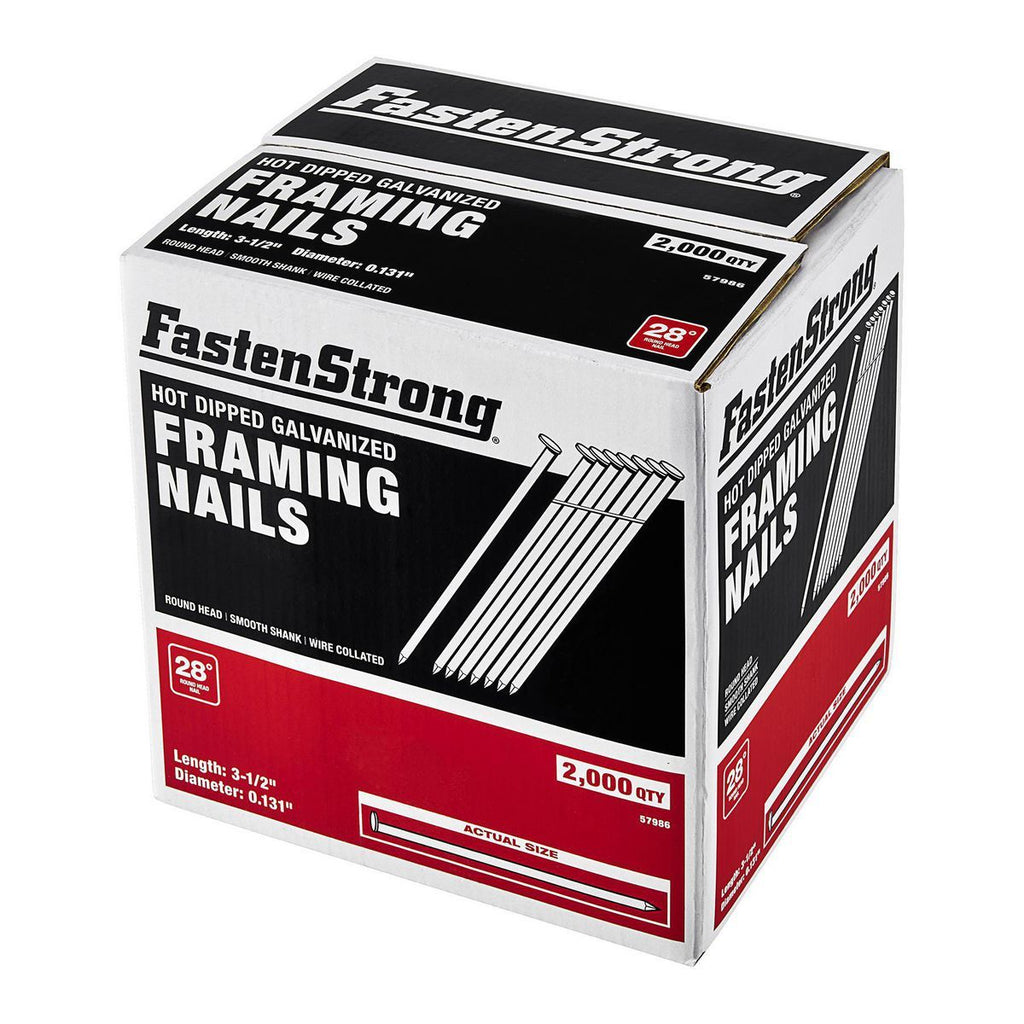 Galvanized Framing Nails, Smooth Shank, 96,000 Pieces L933