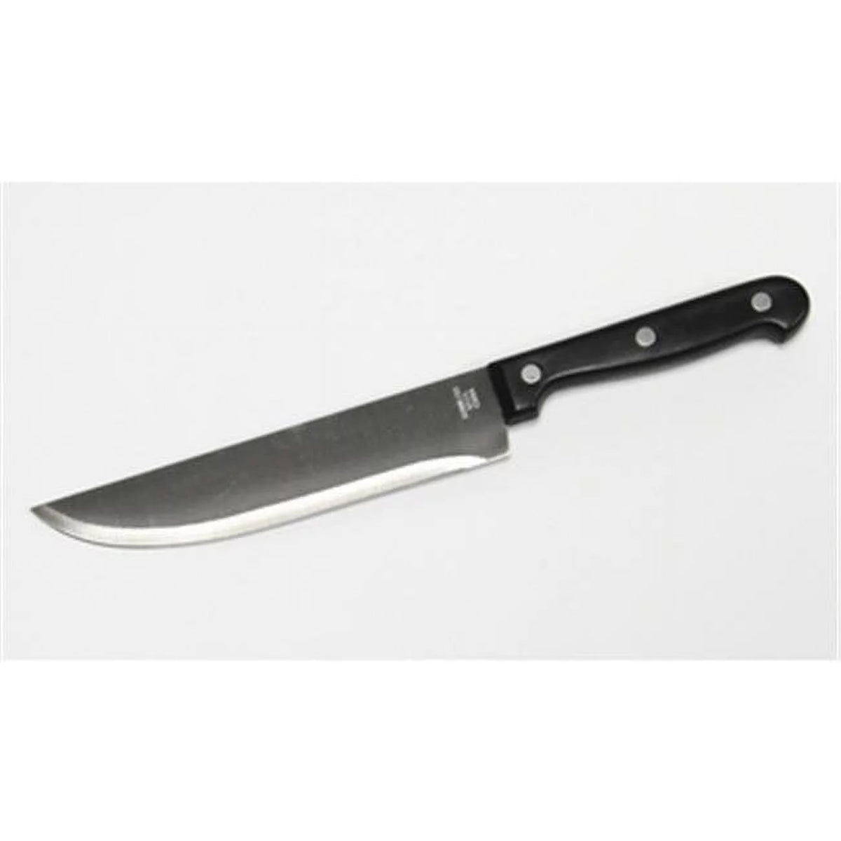 7in. Butcher Knife Black Handle Silver Blade G9210