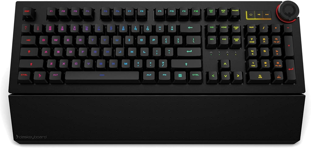 Wired Mechanical Keyboard, Cherry MX Brown Switches, Aluminum Top (104 Keys, Black) W435766
