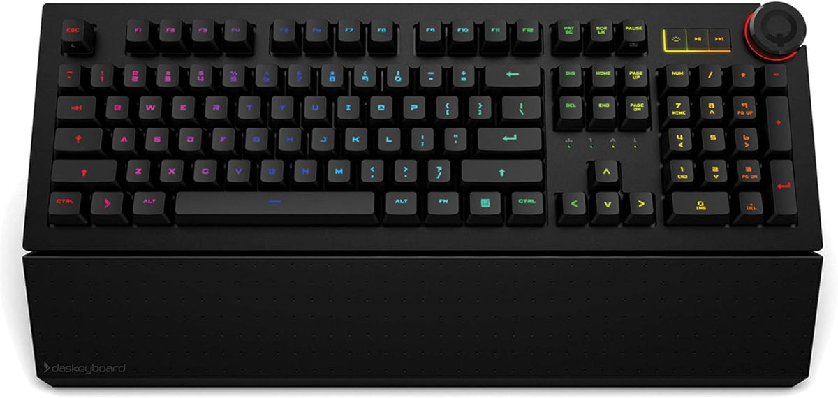 Wired Mechanical Keyboard, Cherry MX Brown Switches, Aluminum Top (104 Keys, Black) W435766