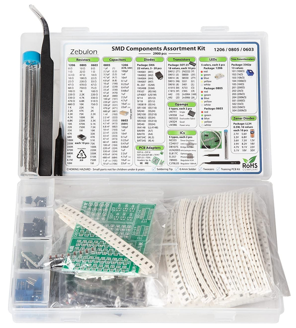 2900 pcs SMD Component Assortment Kit P884