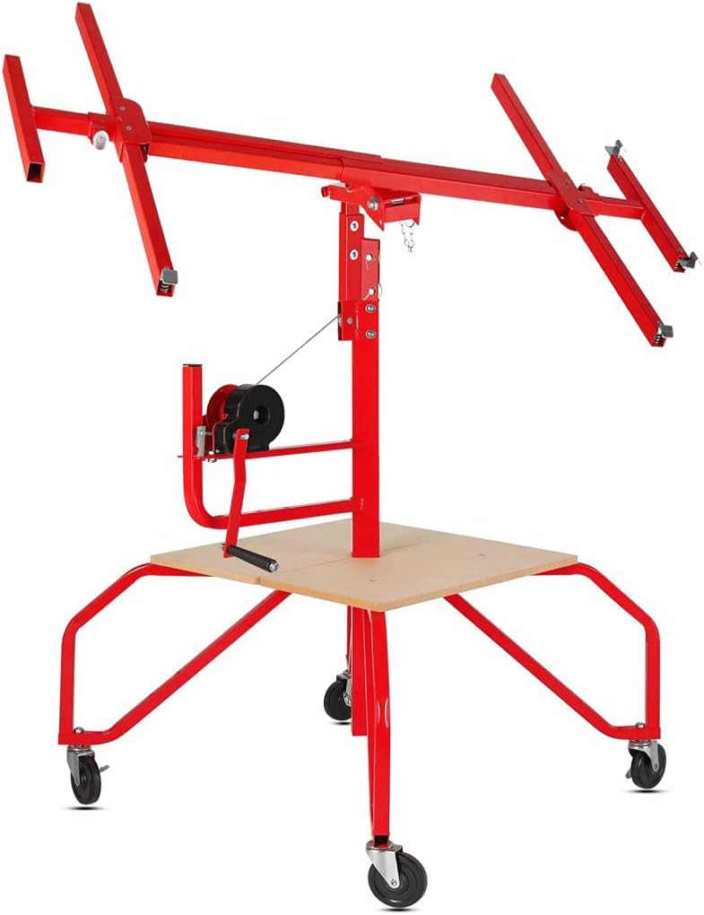 Drywall Lift Rolling Panel Hoist Jack Lifter 16FT A55371