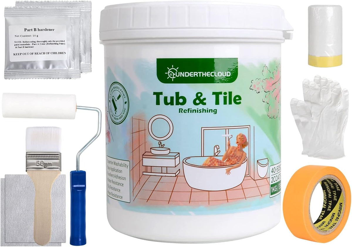 White 35 oz Tub and Tile Refinishing Kit F54882