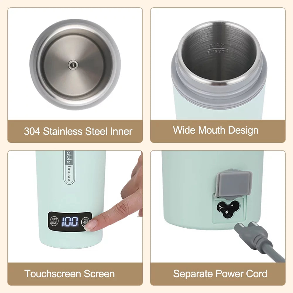 Portable Electric Kettle 350ml Stainless Steel B29132
