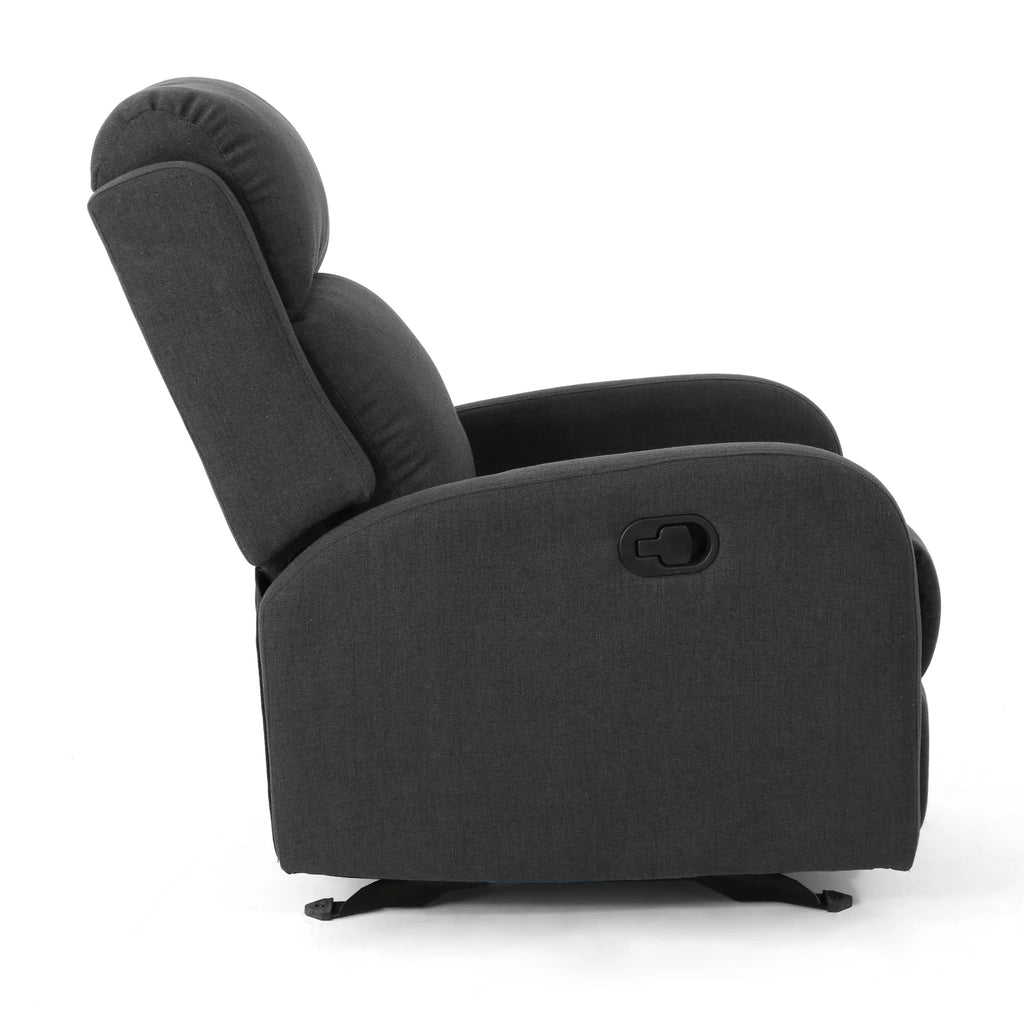 Dark Gray Fabric Rocking Recliner G1348