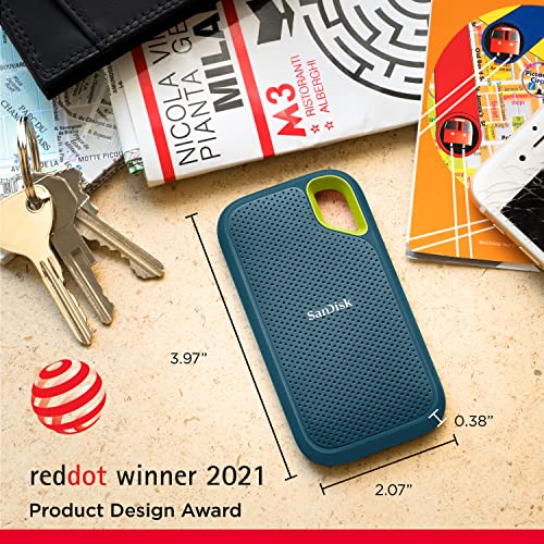 Portable SSD - USB-C, USB 3.2 Gen 2 - External Solid State Drive I122