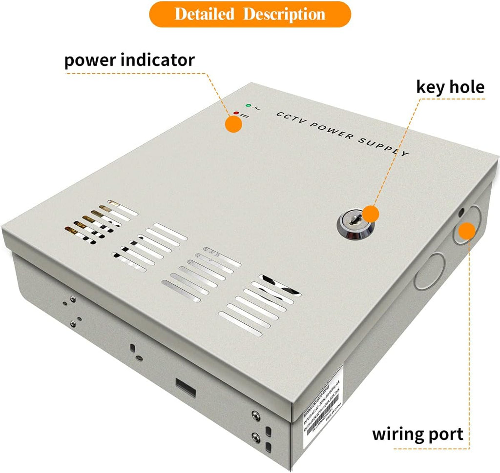 18 Channel CCTV Power Supply Box R32838