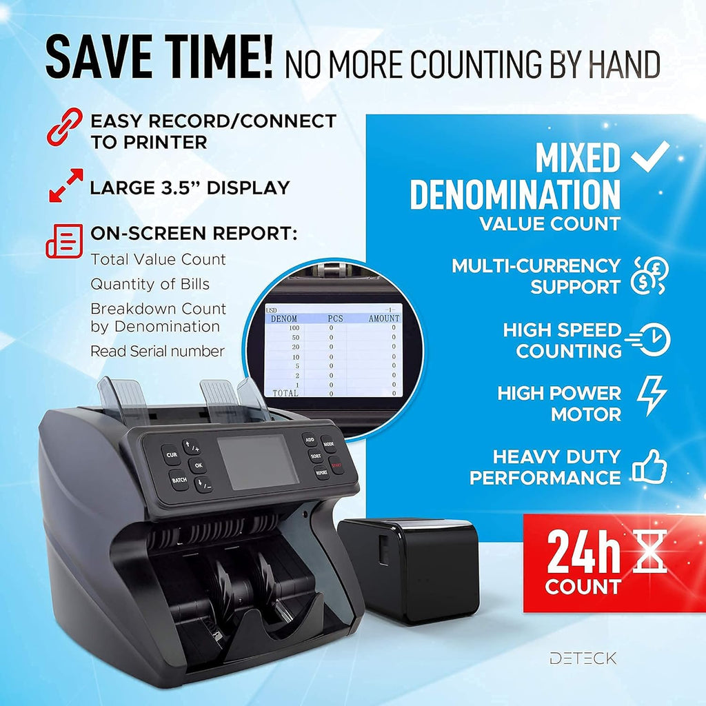 Money Counter Machine Mixed Denomination M833